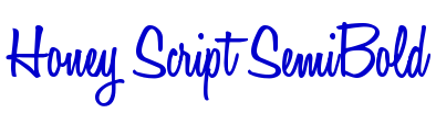 Honey Script SemiBold フォント